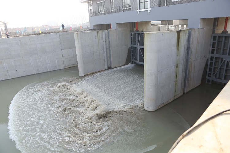 黃浦江上游水源地金澤水庫工程開閘引水